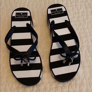 Kate Spade wedge flip flops